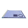 thumbnail image 2 of Ahgly Company Machine Washable Indoor Rectangle Solid Blue Modern Area Rugs, 7' x 10', 2 of 4