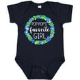 thumbnail image 3 of Inktastic Pop Pop's Favorite Girl Blue Flowers Wreath Girls Baby Bodysuit, 3 of 5