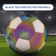 thumbnail image 4 of SIEYIO Reflective Football Night Outdoor Sports Glowing Standard Soccer Luminously Colorful Soccer Balls for Training, 4 of 7