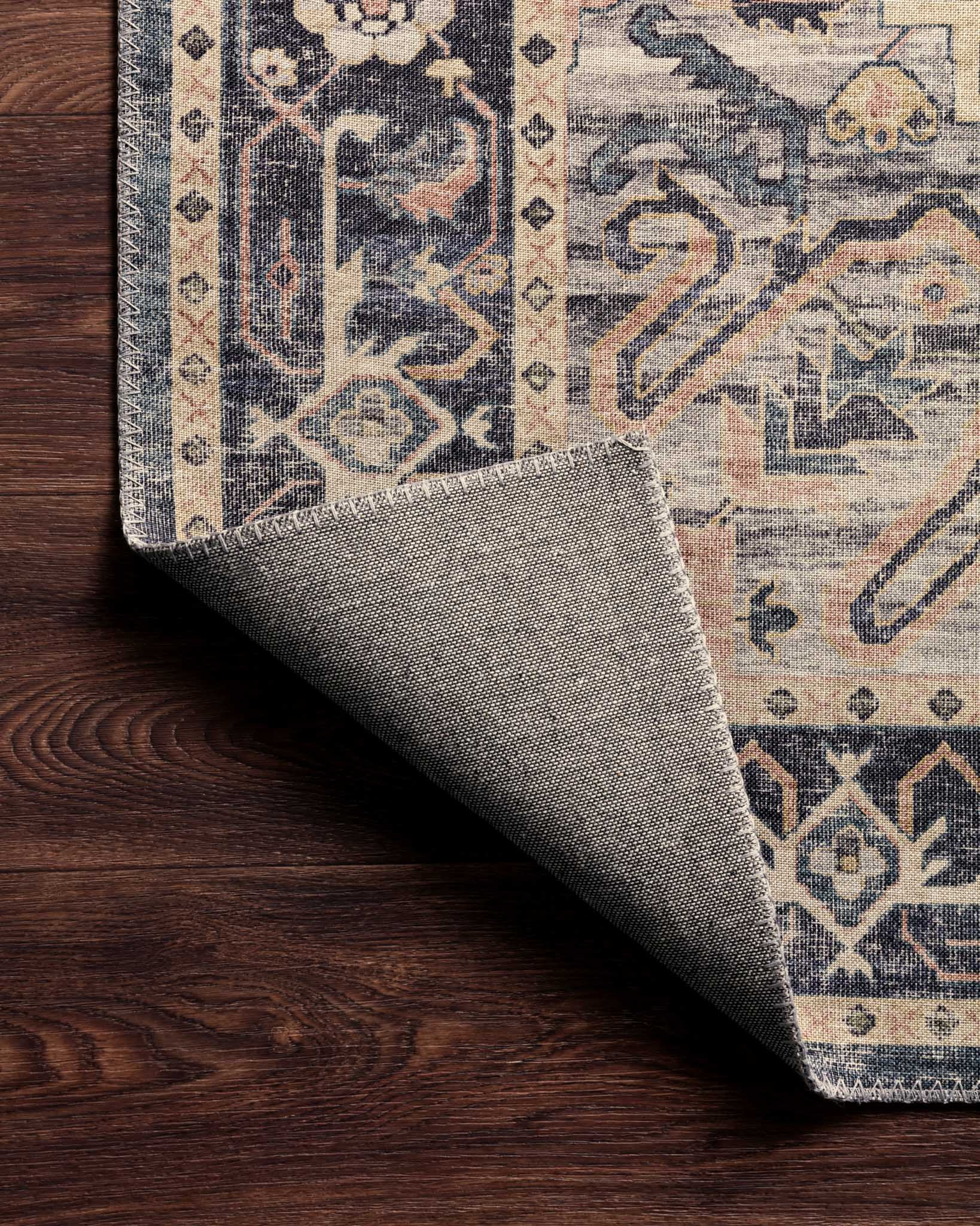 Loloi Hathaway Printed Oriental Area Rug, Navy, 9'x12'