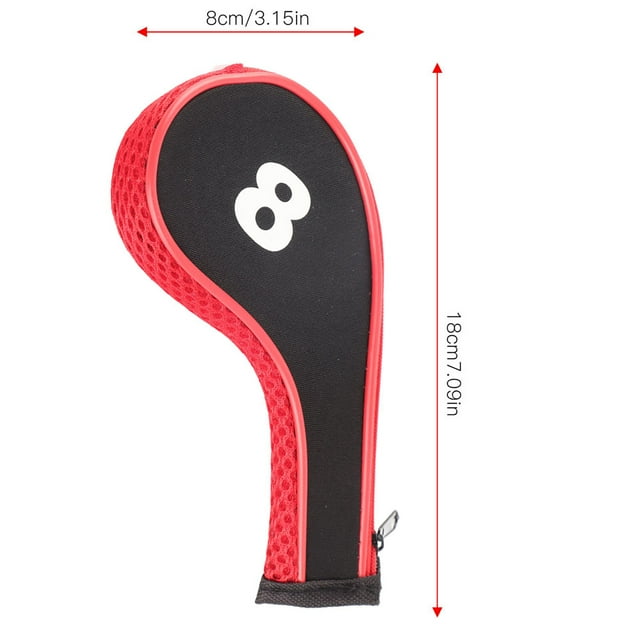 Golf Head Covers Golf Driver Head Cover Neoprene 10Pcs Neoprene Golf Club Iron Head Covers Putter Set Protector Case Golf soryGray