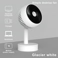 thumbnail image 5 of Summer Portable USB Charging Desk Fan, 3-Speed Adjustable, Rotatable Mute Fan, Compact Stylish, for Office Bedroom Living Room, 5 of 8