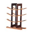 thumbnail image 3 of Soporte de la botella de vinos Pantalla de vino, Simple Sophy Bottle Bottle Rack para estante para la sala de estar en el hogar Cocina Marrón, 3 of 9