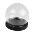 thumbnail image 4 of DOLITY Glass Display Dome Glass Globe Cover Stand for Rocks Collectibles DIY Crafts Black flat base, 4 of 9