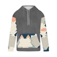 thumbnail image 3 of Sudadera con capucha para hombre, moderna, con cordón ajustable y bolsillo, estampada, deportiva y de ocio, sudadera con capucha, blusa de poliéster para hombre, 3 of 4