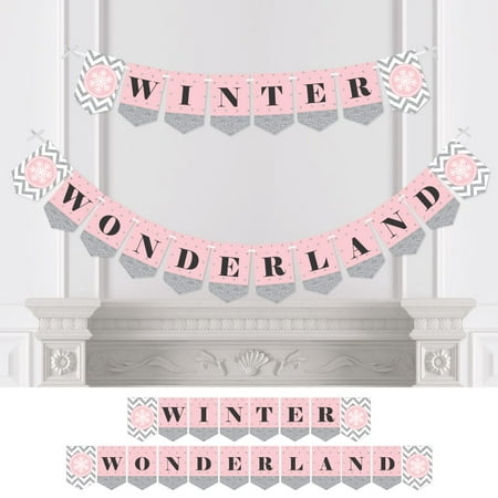 Pink Winter Wonderland Holiday Snowflake Party Or Baby Shower