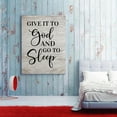 thumbnail image 6 of Bible Verse Quotes Canvas Wall Art 12x16in,Give It to God And Go to Sleep Canvas Print Wall Artwork Ready to Hang Rustic Wall Plaque Poster for Home Office Living Room Bedroom Bathroom Decoration, 6 of 7
