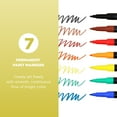 thumbnail image 2 of Sakura Permapaque Paint Markers - Assorted Colors - 1.0 mm Markers Pens - 7 Pack, 2 of 7