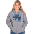 thumbnail image 3 of US Air Force USAF Sis Sister Women Plus Size Zipper Hoodie Brisco Brands 4X, 3 of 5
