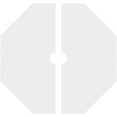 thumbnail image 4 of 38"OD x 4"ID x 13 1/4"C x 1"P Logan Architectural Grade PVC Contemporary Ceiling Medallion, Two Piece, 4 of 11