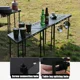 thumbnail image 4 of Mesa de comedor de aluminio para exteriores, mesa de empalme multifuncional, aleación, senderismo, Picnic, muebles portátiles de acero inoxidable, 4 of 4