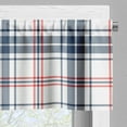 thumbnail image 3 of Ambesonne Fashion Window Valance, English Tartan Motif, 54" X 18", Violet Blue Orange White, 3 of 5