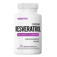 thumbnail image 1 of Resveratrol Trans 1000mg Restart – 60 Cápsulas Veganas con Semilla de Uva 95% Polifenoles – Alta Pureza, Potenciado y Certificado – Suplemento Antioxidante Superior - Vitaminas Hombre / Mujer, 1 of 6