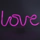 thumbnail image 4 of Innovadora forma única letra inglesa luz LED hogar dormitorio luz nocturna regalo del Día de San Valentín, 4 of 14