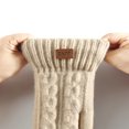 thumbnail image 4 of Caywon Women's Winter Knitted Double Layer Gloves Thickened Warm Gloves Soft Comfortable Cold Proof Gloves for Daily Commuting, 4 of 5