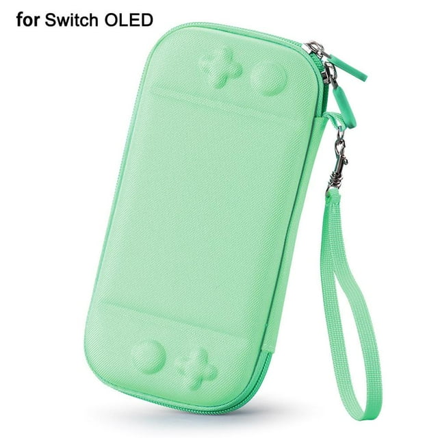 Nylon EVA Travel Storage Bag for Nintendo Switch 2 OLED Lite, Shockproof Anti-Drop Gaming Console Protective Carrying Case with Zipper, Black