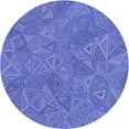 thumbnail image 1 of Ahgly Company Machine Washable Indoor Round Transitional Sky Blue Area Rugs, 3' Round, 1 of 7