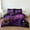 Purple, variant on 8 Pieces Universe Bed in a Bag Sun and Moon Comforter Set Queen Size Galaxy Bedding Blue Gold Moon Star Pattern Bohemian Gothic Comforter Set for Boys Girls Women