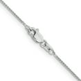 thumbnail image 4 of 14k White Gold 20 Inch .85mm Spiga Chain Necklace Pendant Charm Wheat, 4 of 9