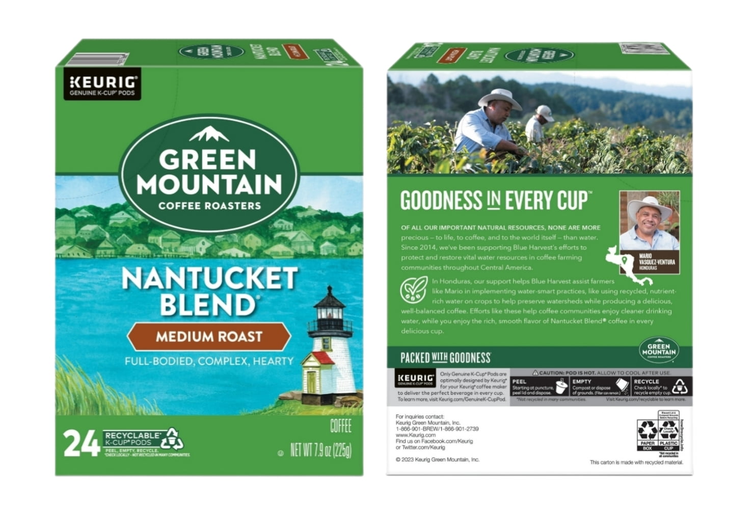 Green Mountain Nantucket Blend Coffee K Cup Pods, 96 K Cups Total