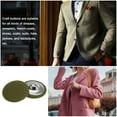 thumbnail image 5 of Unique Bargains 10pcs 40L Fabric Cloth Covered Button 25mm Round Metal Shank Sewing Buttons for Suits Dress Blouses, Navy Green, 5 of 5