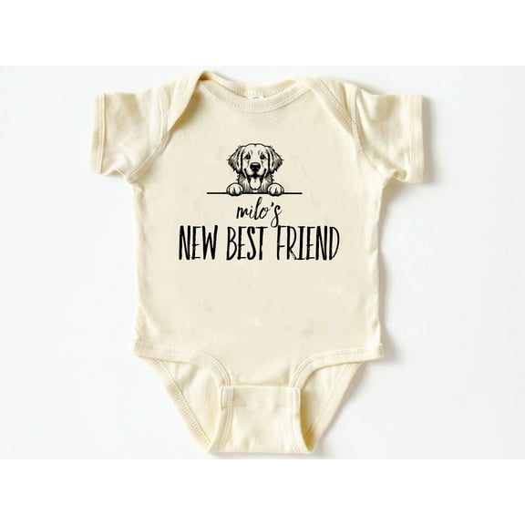 Personal Dog New Best Friend Baby Bodysuit ,Funny New Born New Parent Baby Onesie®, New Mom Gift, Baby Shower Gift , Short Sleeve Tee Bella