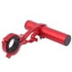 thumbnail image 2 of Soporte multifunción de 10 cm para faros delanteros y ordenadores, extensor de manillar de bicicleta de aleación de aluminio rojo, 2 of 8