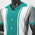 thumbnail image 3 of kamemi Polo Shirt Men Men's Short Sleeve Solid Stretch Cotton Pique Polo Shirt(Green,M), 3 of 4