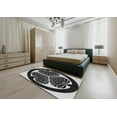thumbnail image 5 of Ahgly Company Machine Washable Indoor Rectangle Transitional Night Black Area Rugs, 2' x 3', 5 of 7