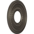 thumbnail image 2 of Ekena Millwork 10"OD x 3 1/2"ID x 3/4"P Cole Thermoformed PVC Ceiling Medallion (Fits Canopies up to 4 1/4"), Universal Aged Metallic Weathered Steel, 2 of 10