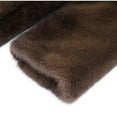 thumbnail image 5 of Faux Fur Long Coat Fashionable Fluffy Plush Coat (M, Brown), 5 of 7