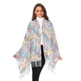 thumbnail image 3 of FORMRS Womens Scarf Winter Soft Long Big Warm Shawls Wrap Tassel Scarves, Elegant Marble Pattern, 3 of 9