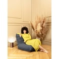 thumbnail image 3 of Fauteuil poire Gouchee Home Tango Charbon – Housse en polyester résistant et rembourrage en billes de polystyrène, adapté aux adultes et aux adolescents, siège léger et portable pour dortoir ou salon, 3 of 5
