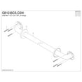 thumbnail image 3 of Kingston Brass GB1236CS Made To Match 36-Inch x 1-1/2-Inch O.D. Stainless Steel ADA Grab Bar in Brushed, 3 of 5