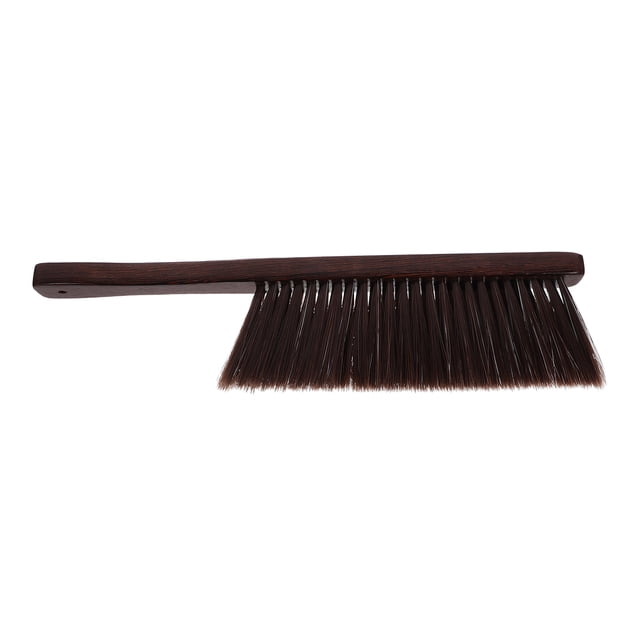 Cepillo de polvo de madera, escoba de mano, cepillo de limpieza para banco, sofá, cama, plumero con mango largo