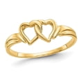 thumbnail image 1 of 14K Yellow Gold High Polished Heart Promise Ring, 1 of 4