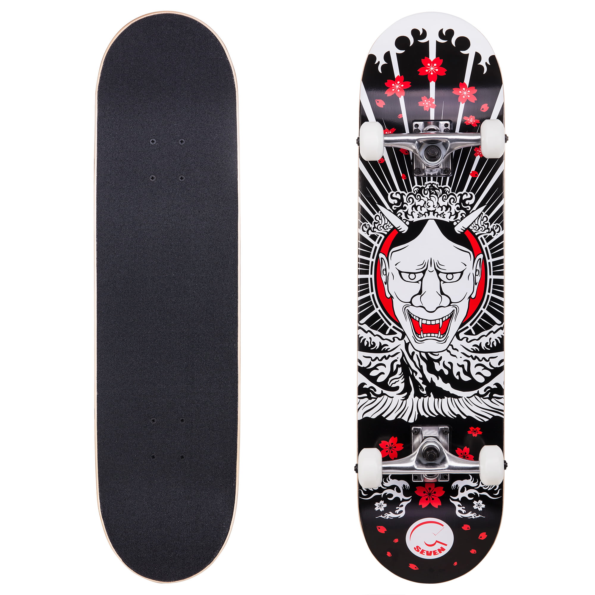Gifts for Skateboarders Cal 7 Red Tundra Complete Popsicle Skateboard,8 Inch 