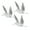 3pcs 10cm, variant on Dserhfy Hummingbird Hanging Ornaments Transparent Flying Birds with Hooks for Ceiling Decor Wedding Christmas Party Supplies