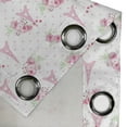 thumbnail image 4 of Ambesonne Eiffel Grommet Curtain, Springtime Polka Dots, 50" x 96", Pale Pink Green White, 4 of 6