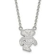 thumbnail image 1 of Sterling S. Rh-p LogoArt University of Wisconsin Large Pendant With Necklace; 18 inch; for Adults and Teens; for Women and Men, 1 of 2