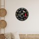 thumbnail image 4 of Reloj de pared silencioso sin tictac con temática de rueda de coche, moderno, sencillo, creativo y decorativo. 25 centímetros, 4 of 7