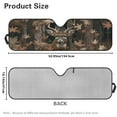 thumbnail image 7 of Uorisanigo Windshield Sun Shade for 2024 2025 Jeep Wrangler JL 2/4 Door, Front Window Deer Camouflage Hunting Sun Visor for UV Rays & Heat Protection, Windshield Shades Shield, 7 of 7
