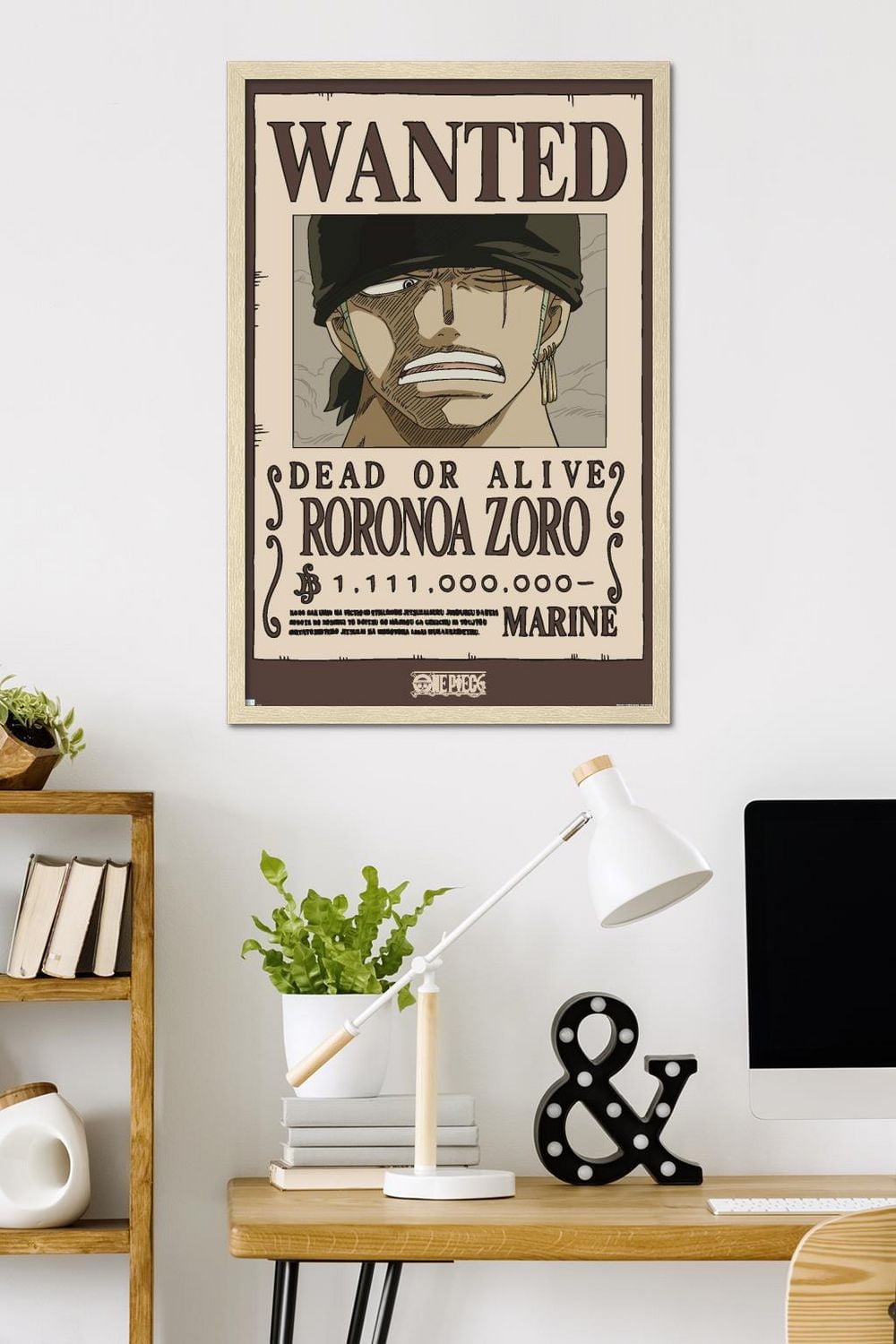 One Piece - Roronoa Zoro Wanted Poster Wall Poster
