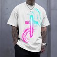 thumbnail image 6 of Ankishi Mens Christian Shirts Crewneck Cross Fashion Summer T Shirts Loose Fit Cotton Tops Everyday Wear, 6 of 8