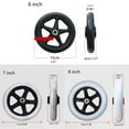 thumbnail image 3 of AOOOWER 2Pcs Wheelchair Universal Front Wheel Replacement 6/7/8inch Flexible Solid Tire Wheel Wear-resistant Wheels Supplies, 3 of 19