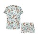 thumbnail image 4 of Safari Animal Print Design LKS306 Conjunto de pijama corto para mujer, 4 of 4