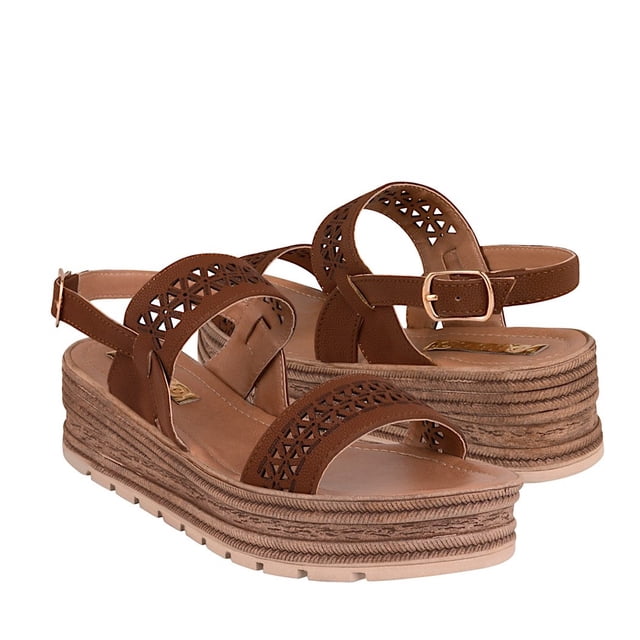 SANDALIAS DAMA STYLO 17035 SIMIPIEL CAFÉ Stylo 17035