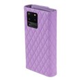 thumbnail image 6 of Magnetic Flip Case for Samsung S20 Ultra, Crossbody Strap RFID Blocking Leather Purse Case with Card Holder, Zipper Bills Slot Handbag Wrist Lanyard Cover for Samsung Galaxy S20 Ultra, Purple, 6 of 9