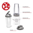 thumbnail image 2 of Starfrit Personal Blender 6PC Set, 300W, Stainless Steel Blade, 2 x 828 ml Cups, High Low and Pulse Modes, Perfect for Smoothies and Ice Crushing, 2 of 9