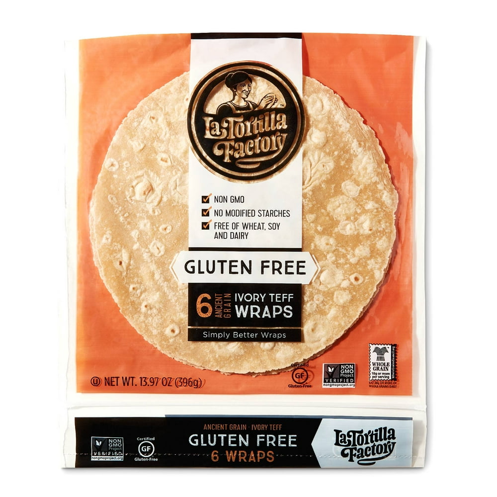 La Tortilla Factory, Ivory Teff Gluten Free Tortillas, 13.96 oz, 6 ct